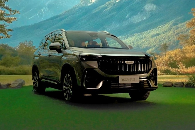 Geely полностью раскрыла дизайн обновлённого кроссовера Okavango