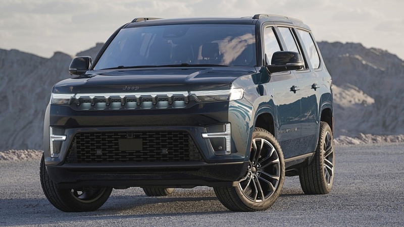 Обновлённый Jeep Grand Wagoneer: без хрома, без V8, но с мощной гибридной версией