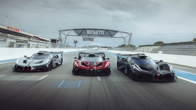 Bugatti завершила производство суперкара Bolide с легендарным мотором W16