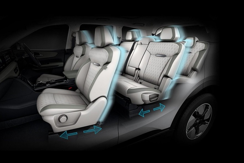 Семиместный кроссовер Mahindra XEV 9S представлен с несколькими вариантами начинки