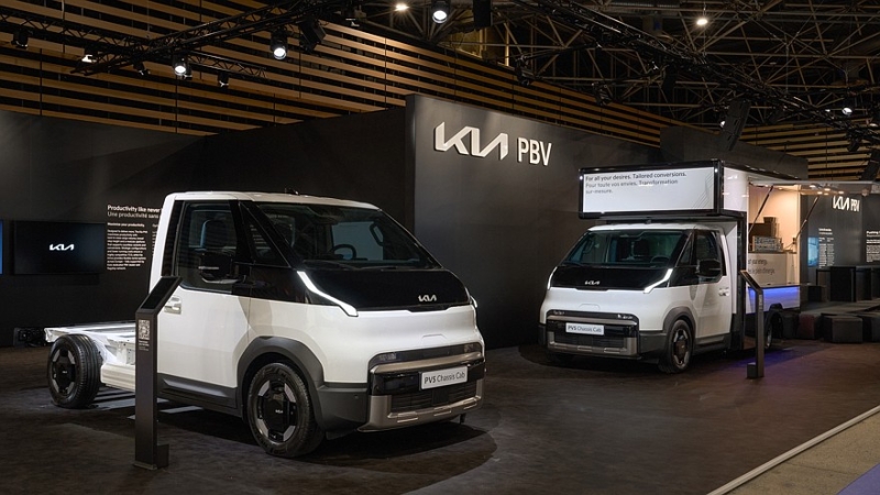 «Зелёная» рабочая лошадка: Kia представила шасси PV5 во Франции