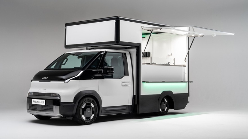 «Зелёная» рабочая лошадка: Kia представила шасси PV5 во Франции