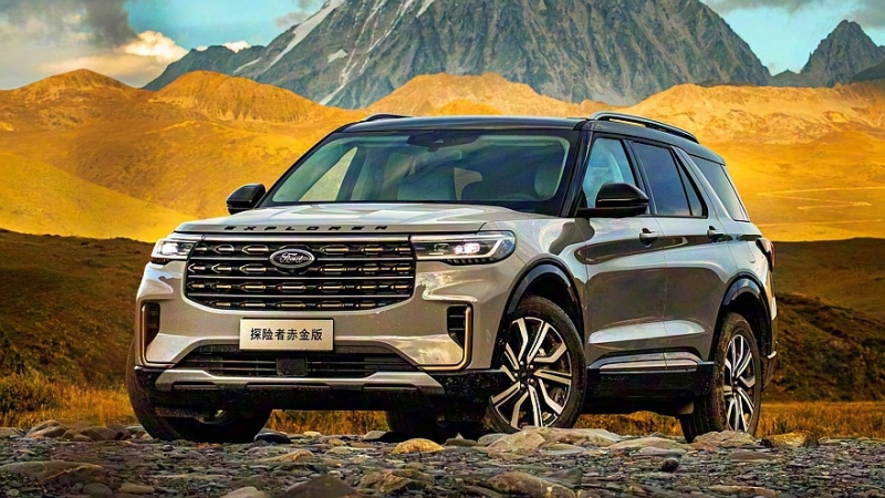 Ford Explorer для Китая: второй рестайлинг с «монобровью» и прежней техникой