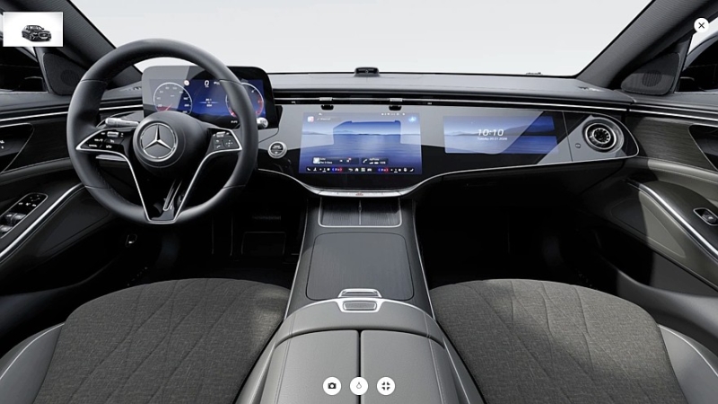 Обновлённый Mercedes-Benz S-Class: смотрим базовую комплектацию с тканевым салоном