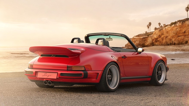 Рестомод Porsche 911 Carrera Cabriolet от Singer: убирающиеся фары и новый откидной верх