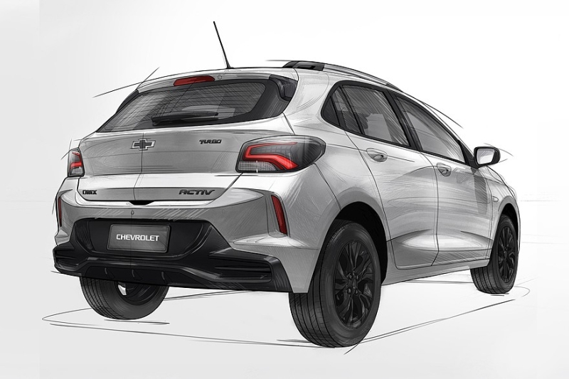 Chevrolet готовит хэтчбек Onix Activ: внешность раскрыта на первых эскизах