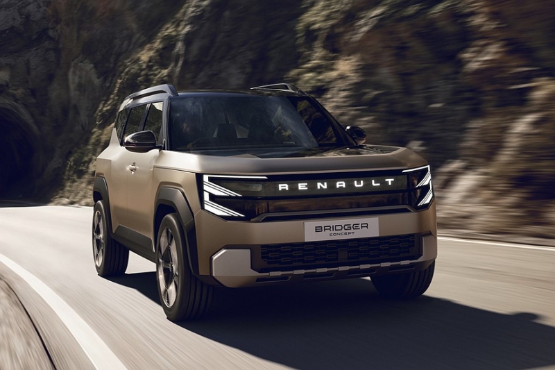 Кроссовер Renault Bridger для небогатых рынков: суровый облик и несколько вариантов начинки