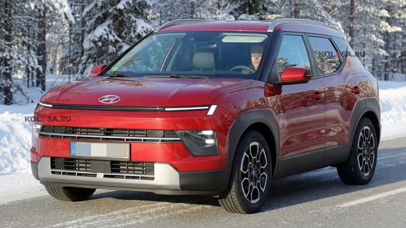 Hyundai готовит новый кроссовер Bayon: первые изображения