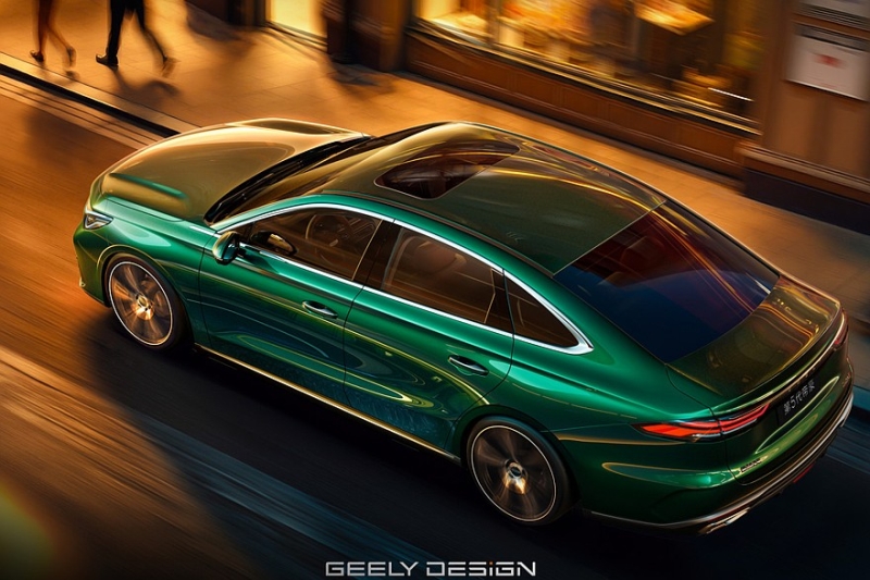 Седан Geely Emgrand нового поколения: показан интерьер